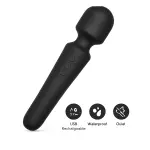 [Hot Item] AV Vibrator Wand 20 Vibration Modes 8 Speeds USB Rechargeable Waterproof Quiet for Women's G-Spot Clitoral Massage