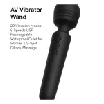 [Hot Item] AV Vibrator Wand 20 Vibration Modes 8 Speeds USB Rechargeable Waterproof Quiet for Women's G-Spot Clitoral Massage